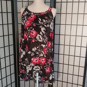 Torrid Halter Neck Floral High/Low Blouse
